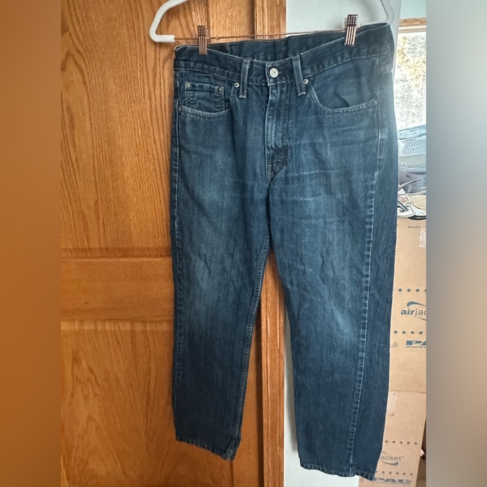 Levi's Dark Blue Straight Jeans